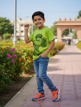 Boys' Lime Green "Gamer Hero" Graphic T-Shirt