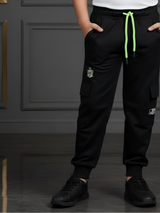 Boys' Black Active Utility Track Pants