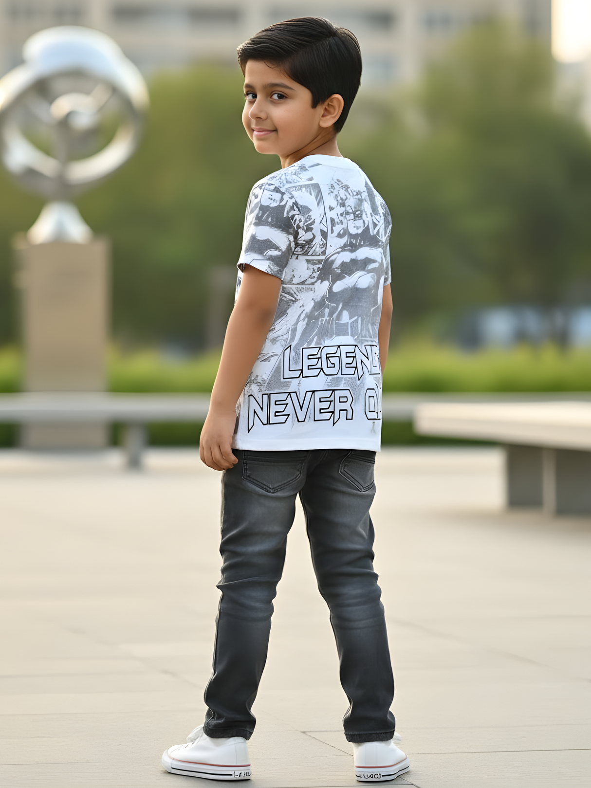 Boys' Urban Dark Knight Tee