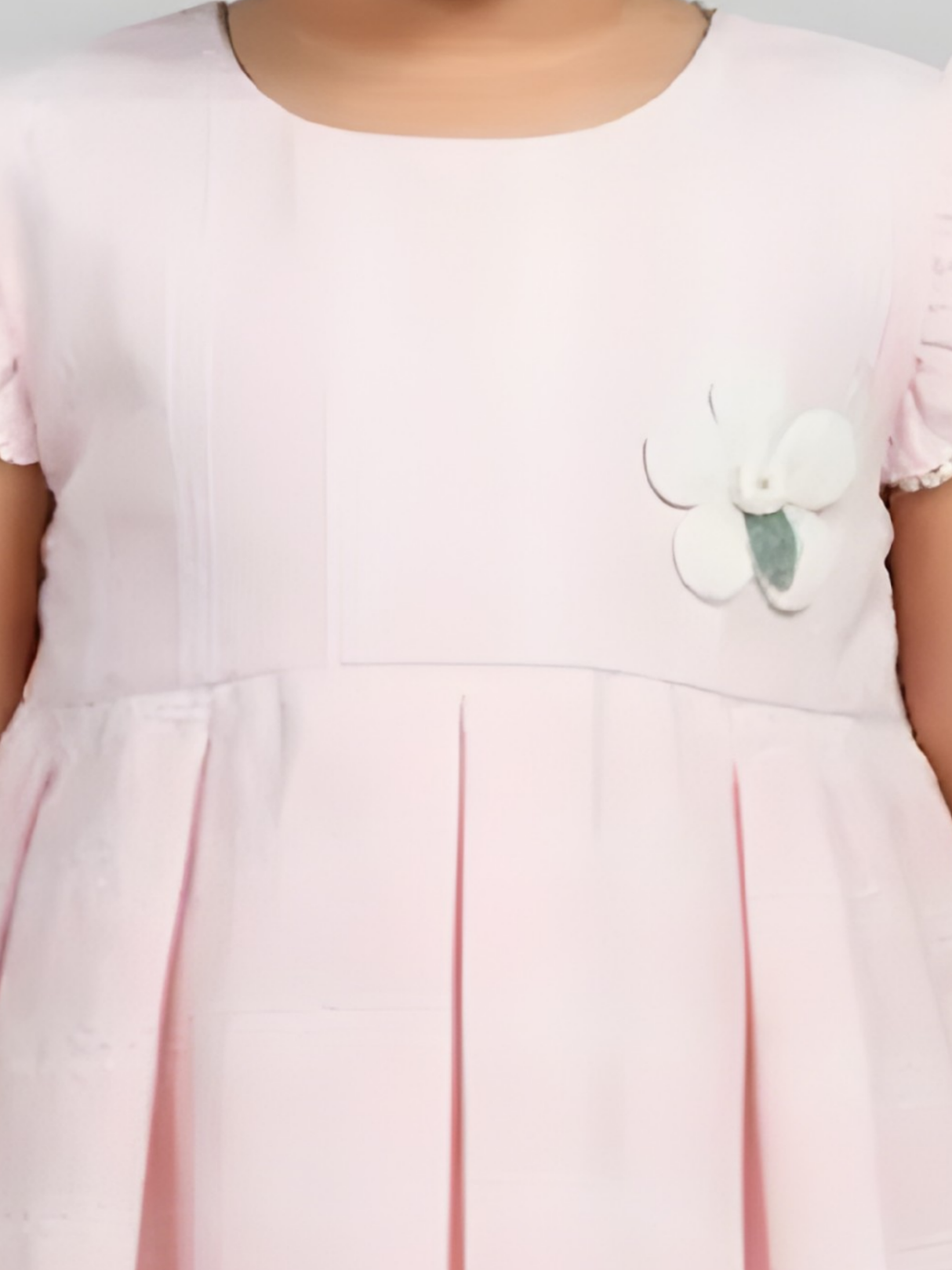 Blush Pink Striped Frock