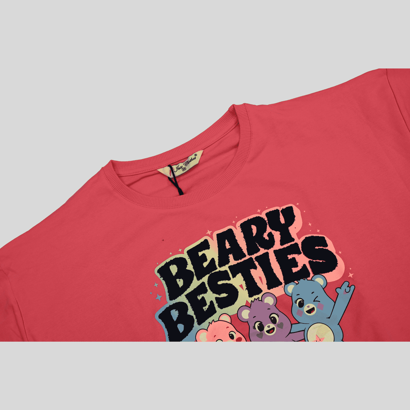 Girls Leisure Full Sleeves Printed Round Neck Top - Pink