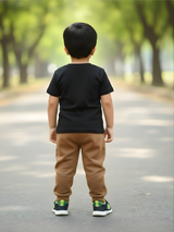 Boys' Brown Comfort Fit Joggers