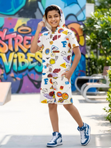 Urban Explorer Cream Graphic Coordinate Set