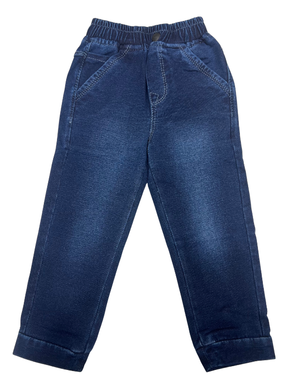 Boys' Stretch  Blue Denim Jeans – Dark Wash