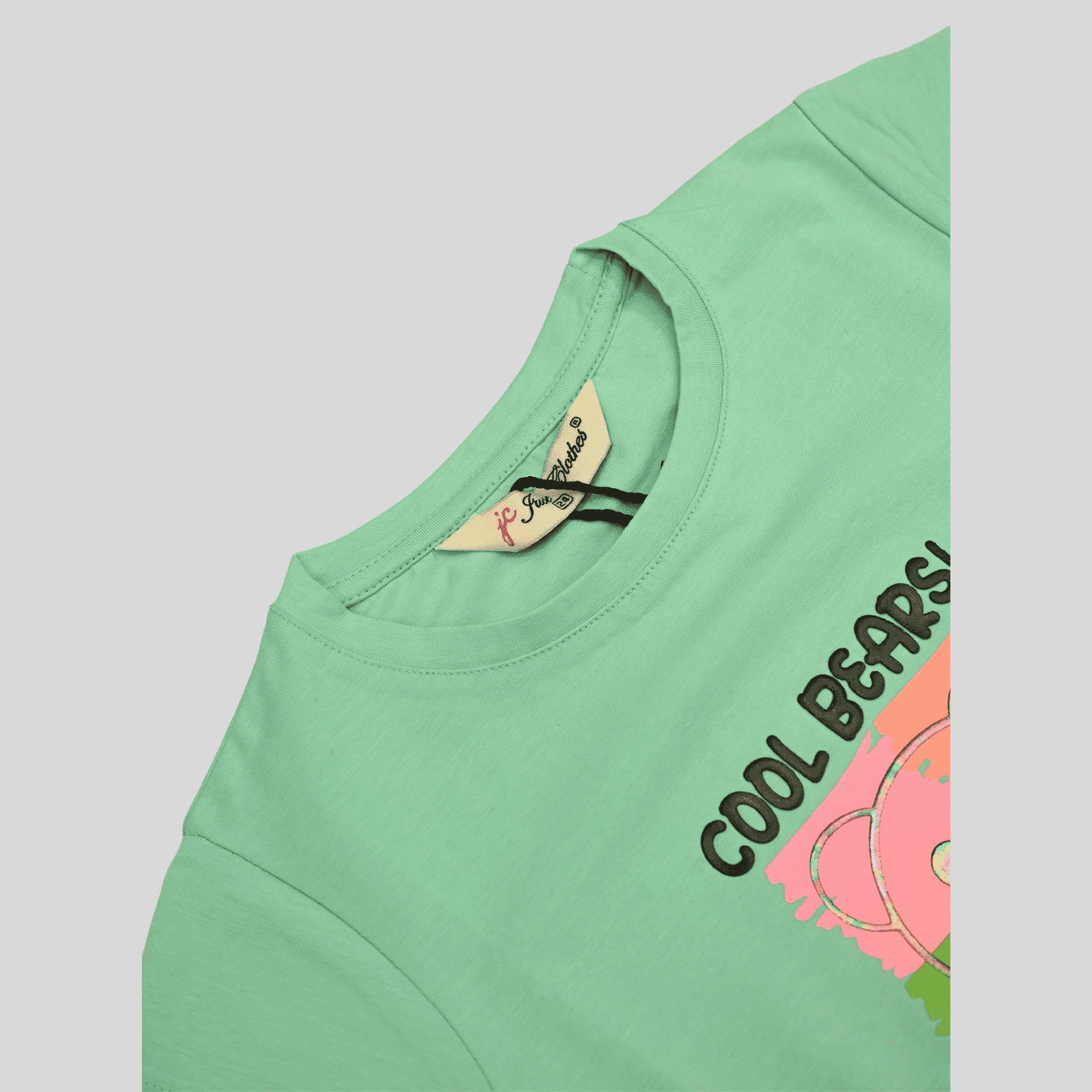 Girls Leisure Half Sleeves Printed Regular Top - Green