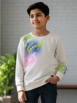 Pink Panther "Yes Tough But" Comic Strip Graphic Sweatshirt