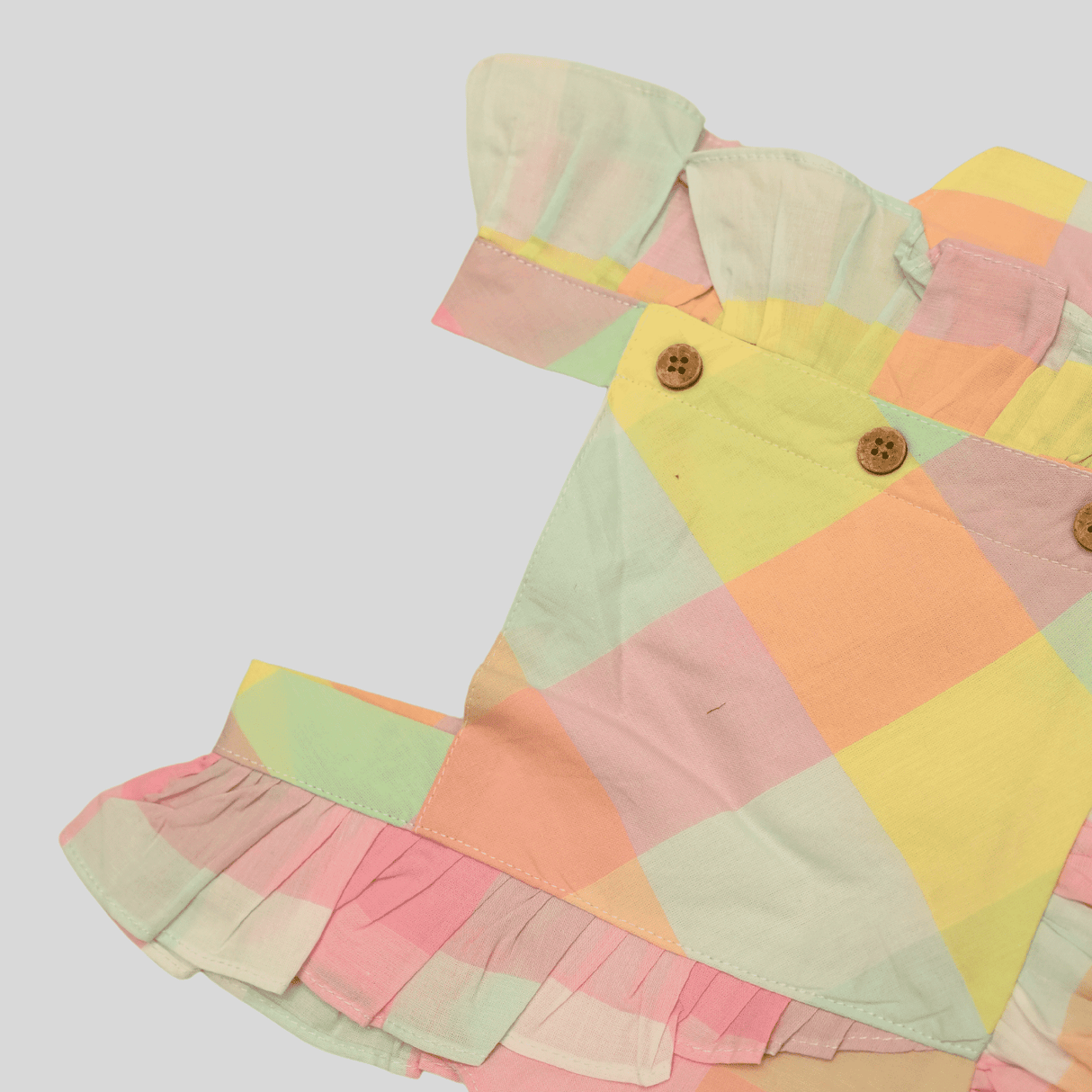 Girls Casual Printed Cotton Frocks - Pink