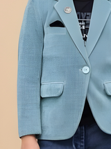 Boys' Light Blue Corduroy Sport Coat / Casual Blazer