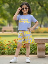 Hello Sunshine Purple Graphic Co-ord Set