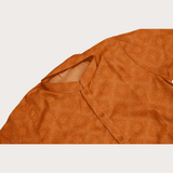 Boys Traditional Printed Chudidar Kurta Set - Orange