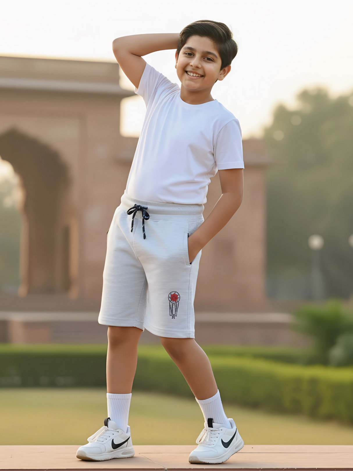 Boys' Grey Performance Basketball Shorts - Athletic Sportswear