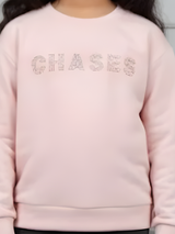 Girls' Pink "CHASES" Sequin Graphic T-Shirt