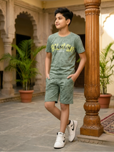 Boys' Sage Green Graphic Coordinate Set