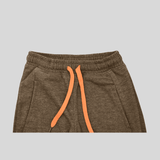 Boys Leisure Plain Rib Waist Track Pant W/O Rib - D.Grey