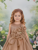 The Enchanted Shimmer Princess Gown (Rose Gold/Bronze).