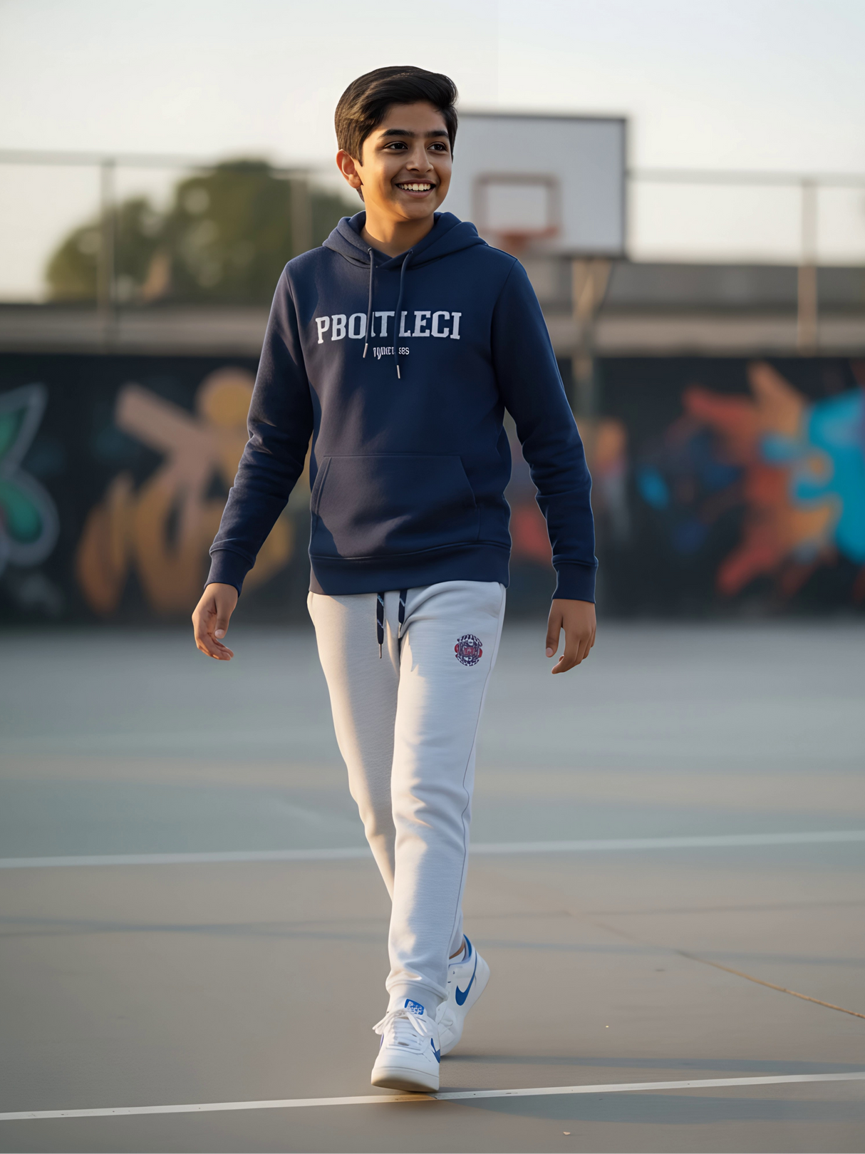 Boys Comfortable Everyday Grey Track Pants
