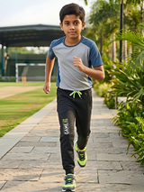 Boys' Sporty 'Game On' Dark Grey Track Pants