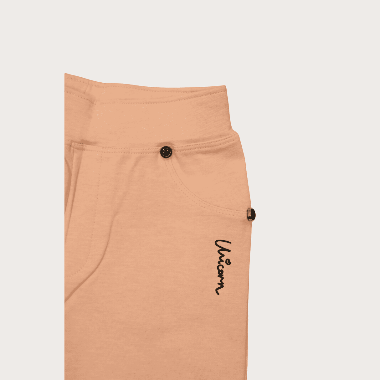 Girls Casual Plain Yoga Pant  - Peach