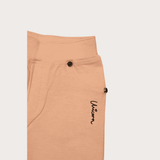 Girls Casual Plain Yoga Pant  - Peach