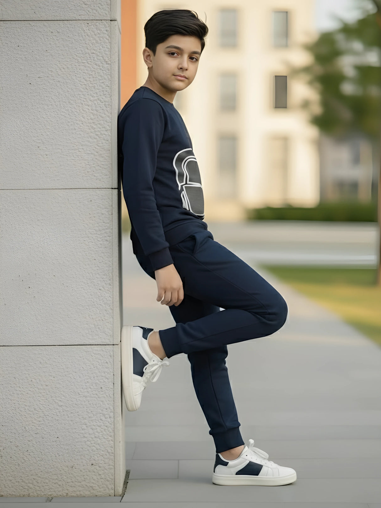 Boys’ Navy Lagerfeld Graphic Co-ord Set