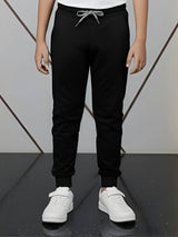 Boys' Premium Cotton Blend Black Joggers
