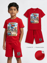 Boys Red Extreme Skate Graphic Co-ord Set.