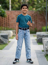 Boys' Premium Light Blue Straight Fit Denim Jeans