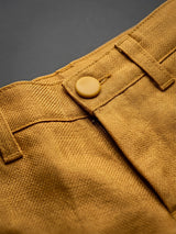 Boys Mustard Yellow Embroidered Waistcoat with Shirt and Trousers Set