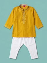 Boys Yellow Ethnic Kurta Set