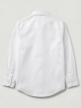 Boys Classic White Long Sleeve Casual Shirt.