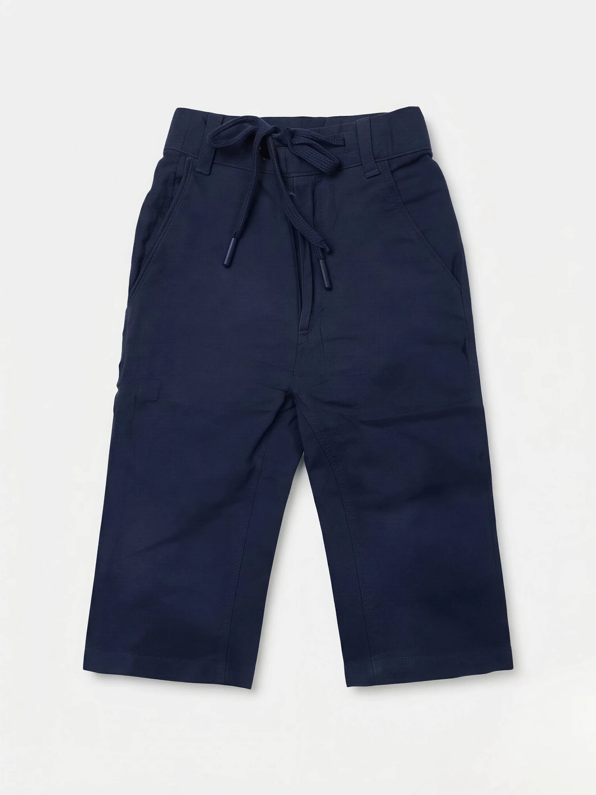 Black Cotton Blend Pant Casual Wear