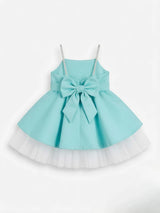 Green Bow Detailed Party Wear Frocks
