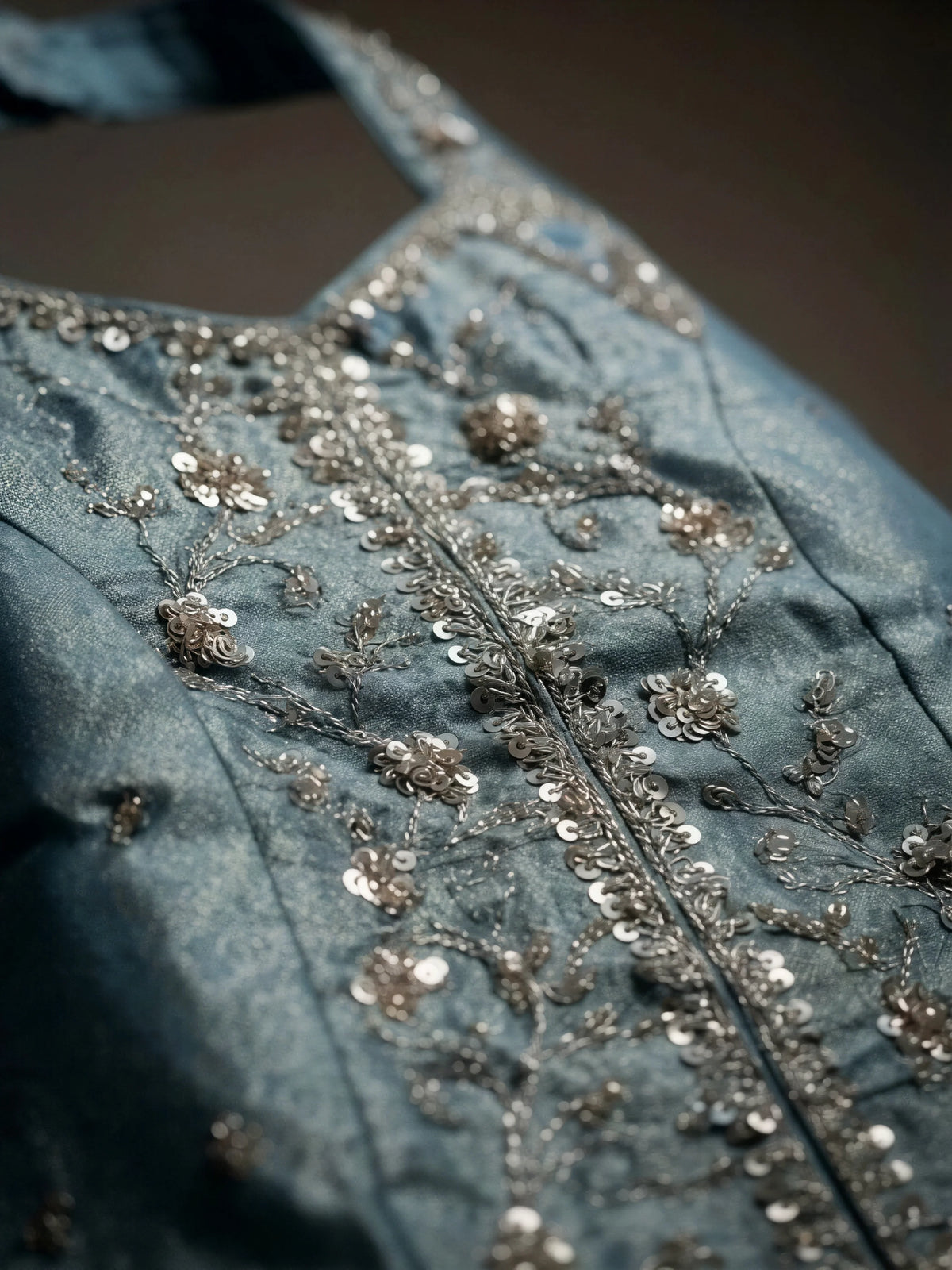 Girls Sea Green Embellished Kurti Palazzo Set with Dupatta.
