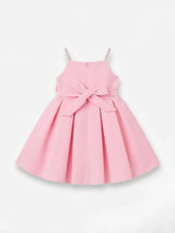 Pink Floral Applique Frocks Kids Ethnic Wear Festive Frock