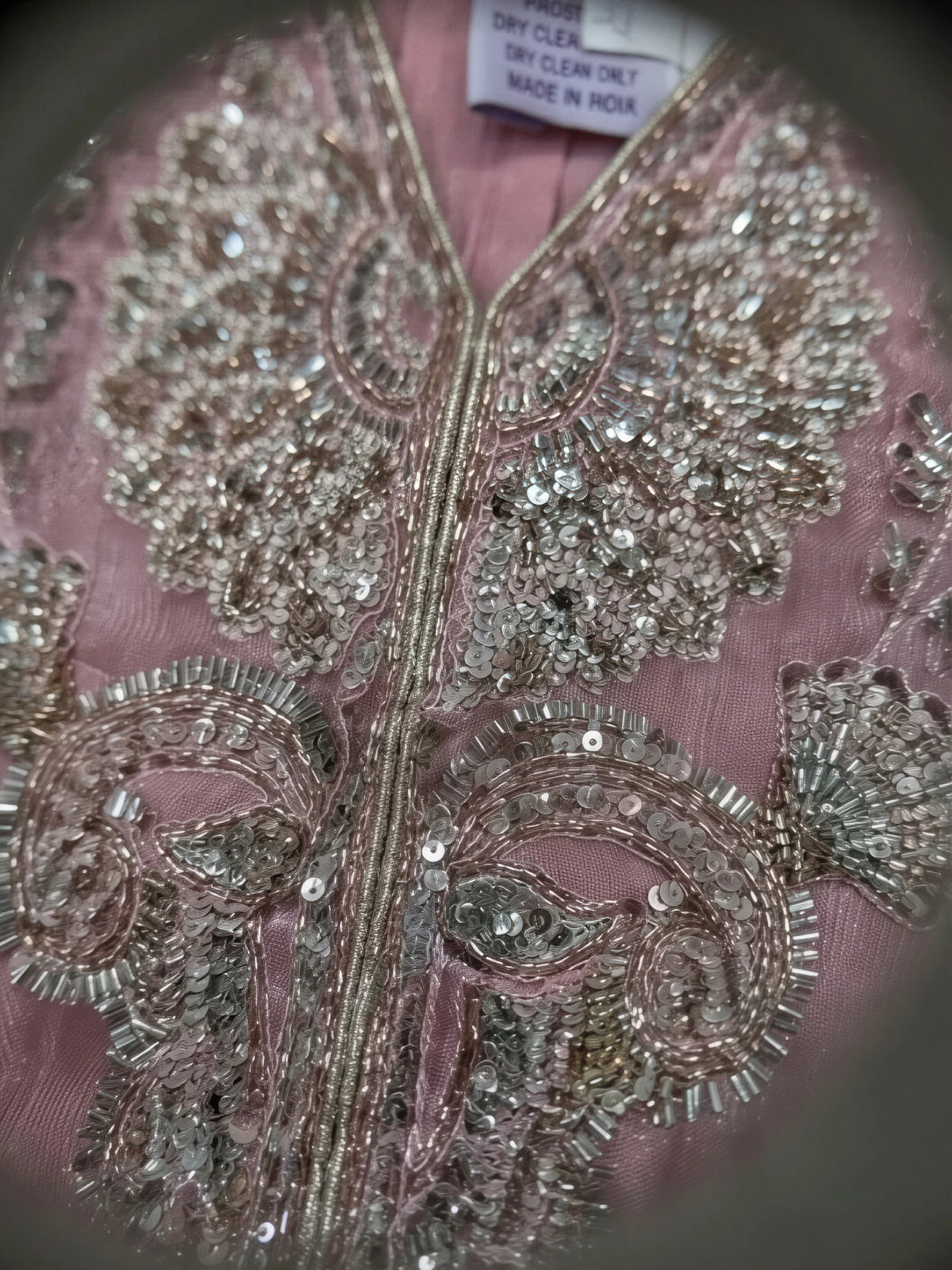 Girls Pink Embroidered Kurti Palazzo Set.