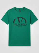 Boys Green Graphic Print Crew Neck T-Shirt
