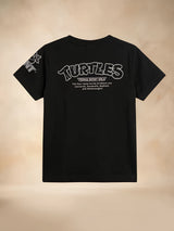 Boys Black Ninja Turtles Printed T-Shirt