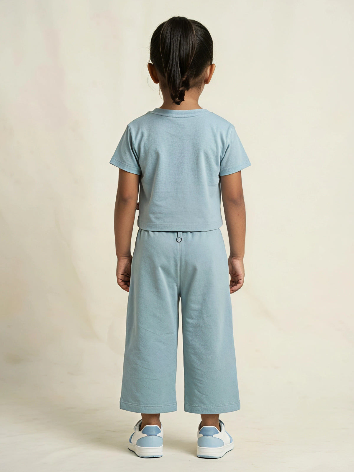Green Cute and Kind Graphic Print Girls Coordinate Set