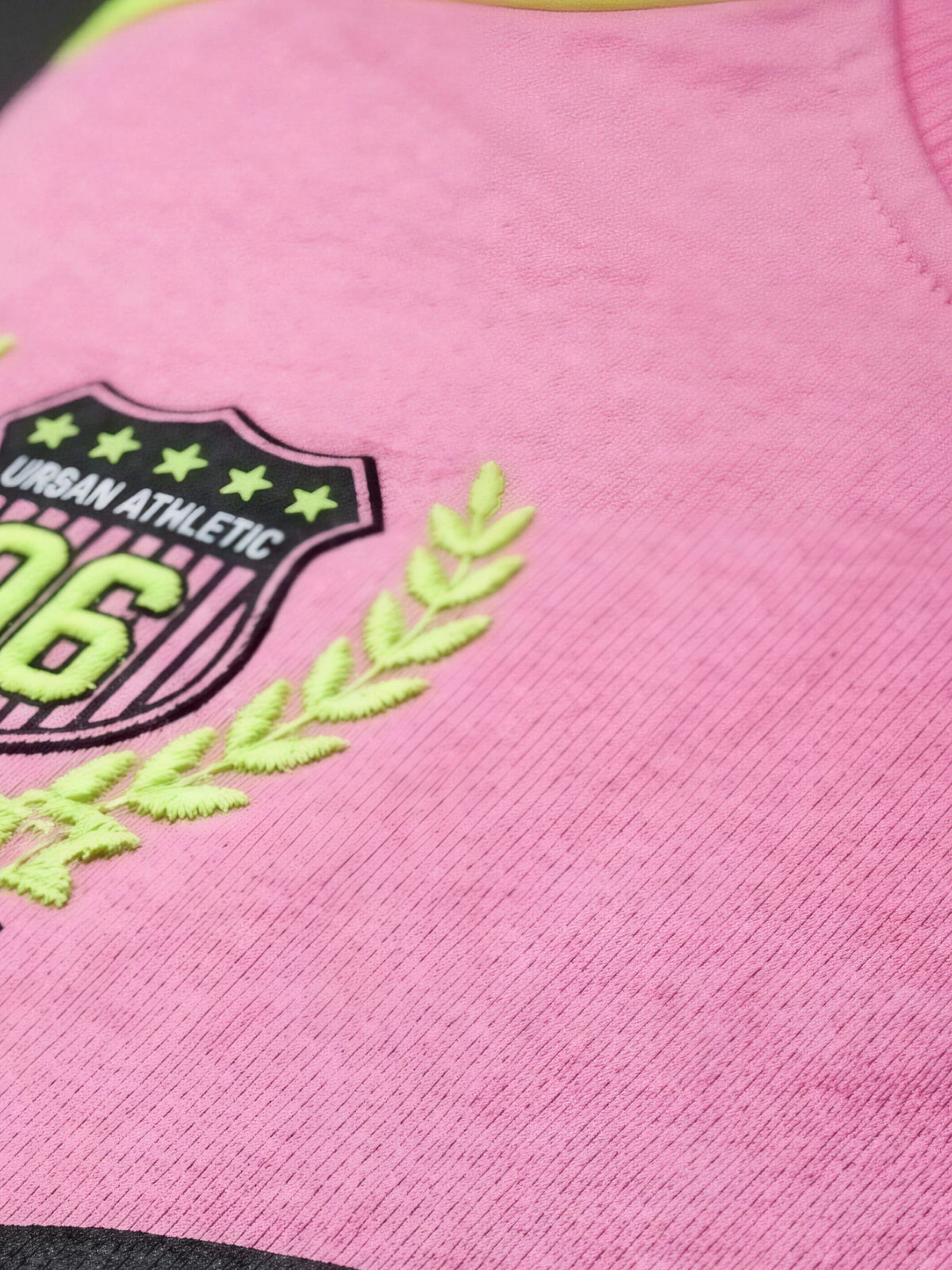 Pink Graphic Print Sweatshirt Girls Coordinate Set Kids Casual Wear