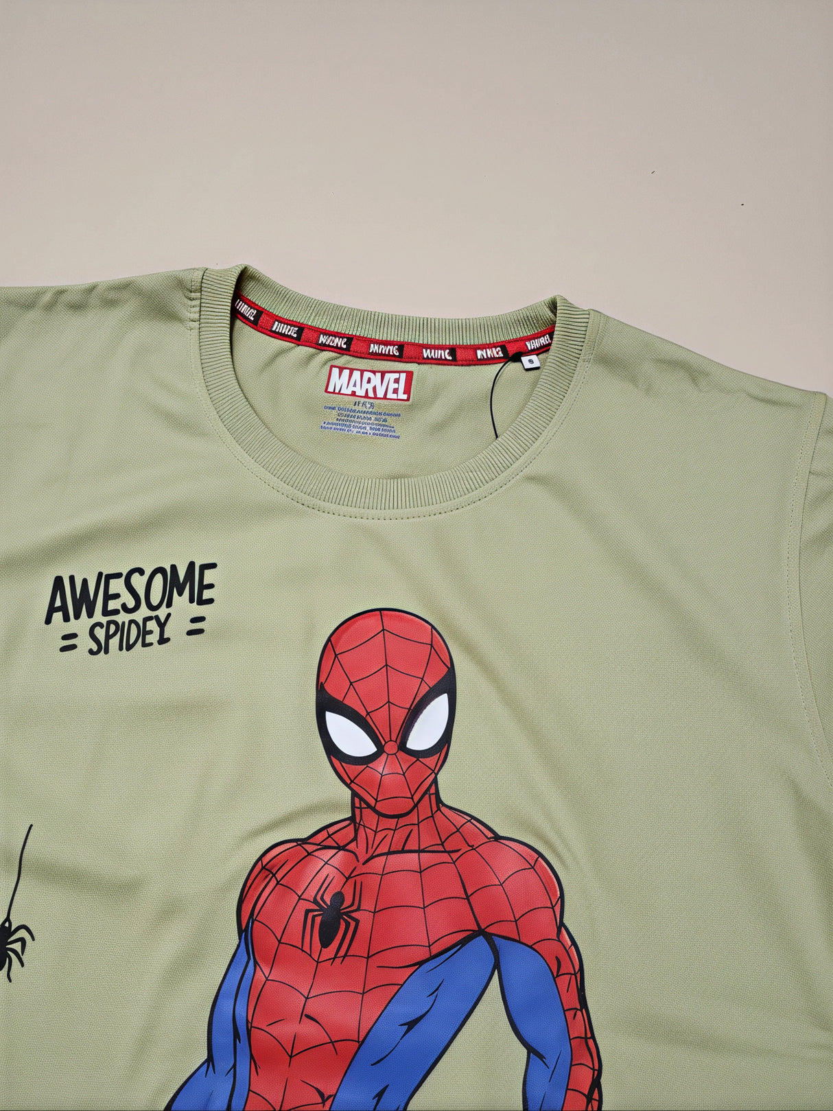 Boys Green Spider-Man Graphic T-Shirt