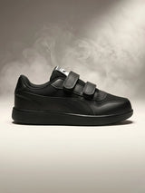 Puma Black Velcro Unisex School Shoes.
