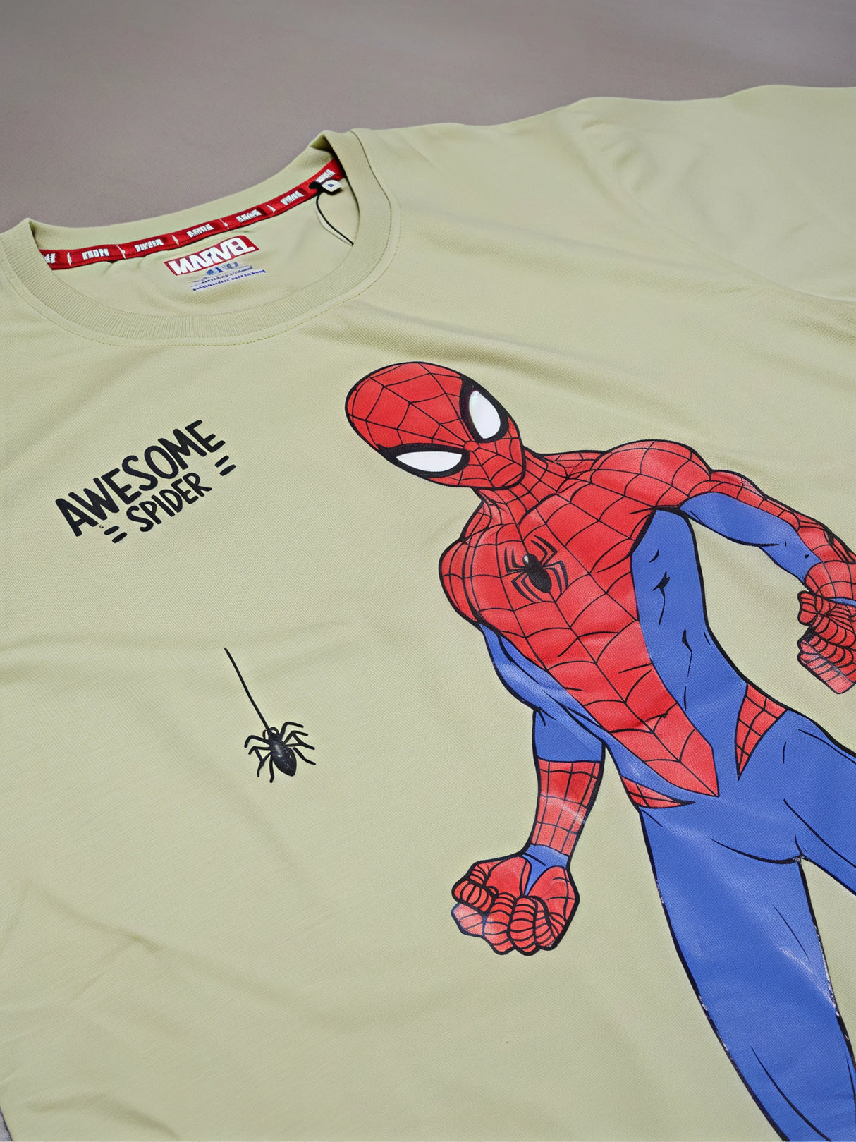 Boys Green Spider-Man Graphic T-Shirt
