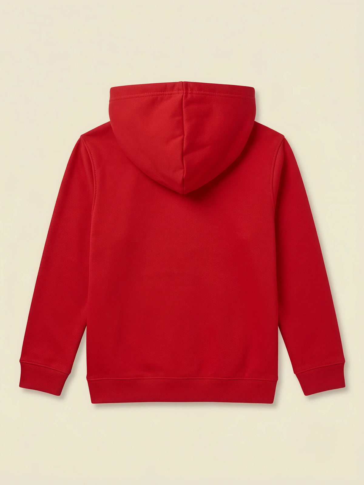 Boys Red Printed Hooded T-Shirt