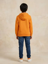 Boys Orange Oxford University Hooded T-Shirt