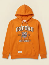 Boys Orange Oxford University Hooded T-Shirt