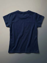 Empower Graphic Crew Neck Daily Wear for Girls - Navy Blue
