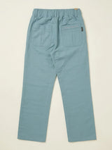 Boys Blue Casual Stretch Trousers with Drawstring Accent