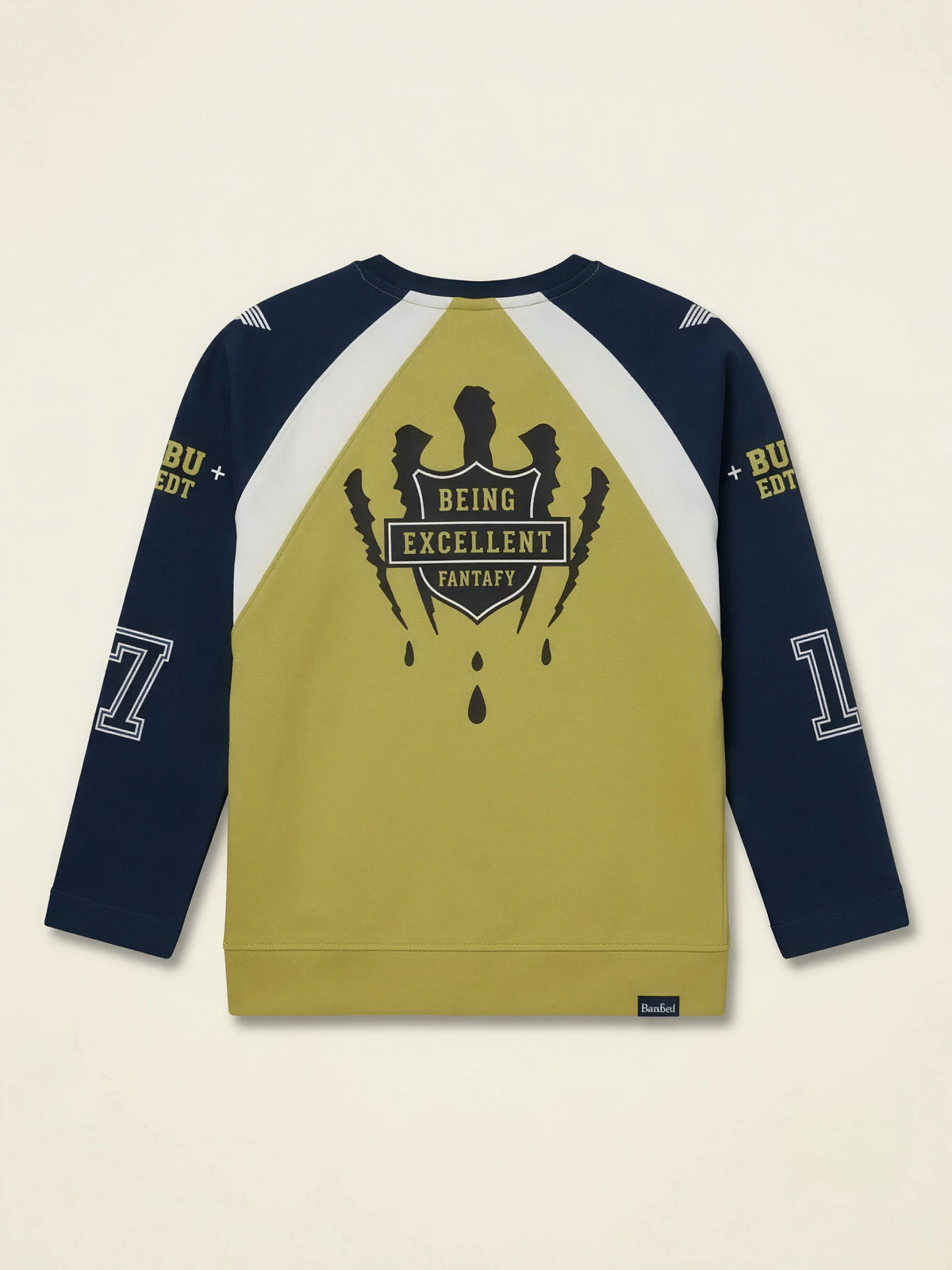 Boys Green Graphic Full Sleeve Casual T-Shirt