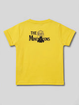 Boys Yellow Minions Graphic Printed Round Neck T-Shirt.
