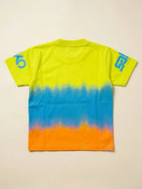 Boys Green Anime Graphic Printed Casual T-Shirt